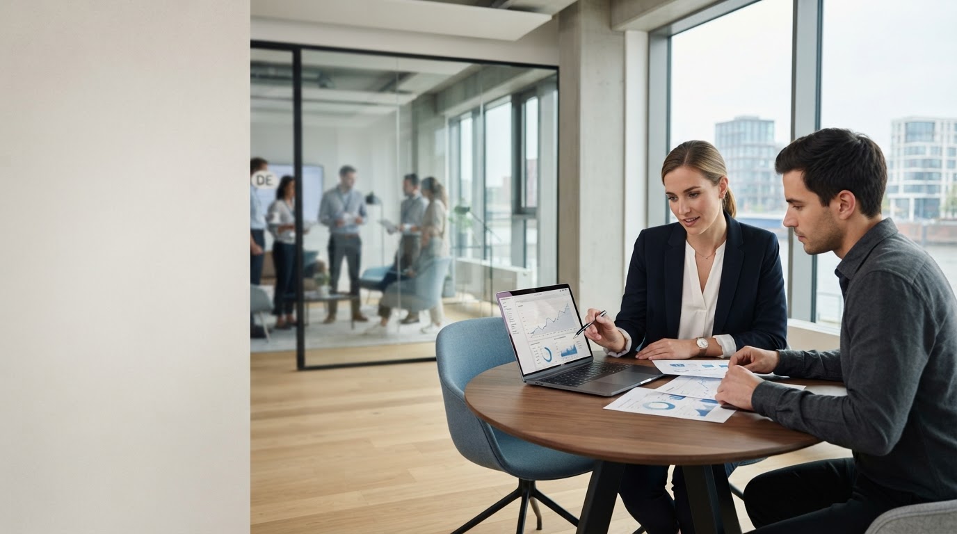 Quotvalure dashboard environment representing AI-driven capital analysis for businesses